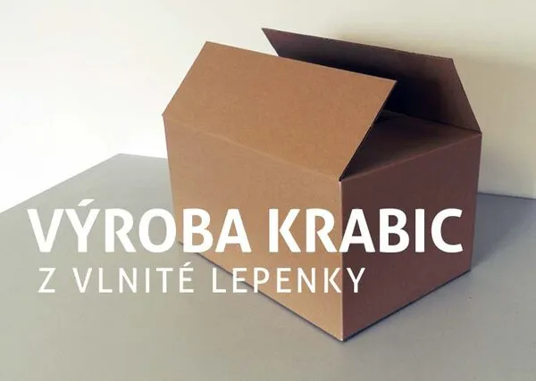 Otevřená kartonová krabice z vlnité lepenky